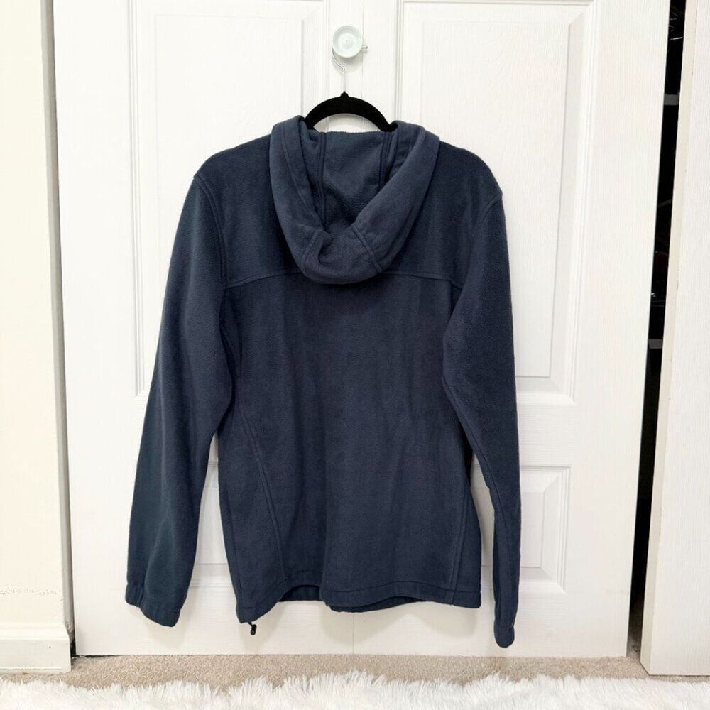 Men Columbia Hoodie Fleece Jacket Hoodie Dark Blue Size Medium Casual Outdoor - Picture 4 of 9